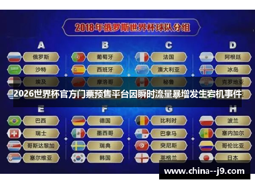 2026世界杯官方门票预售平台因瞬时流量暴增发生宕机事件